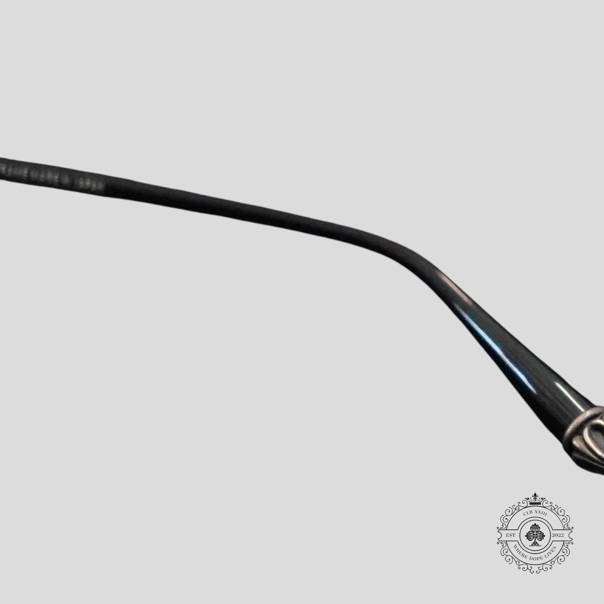 Chrome Hearts Lunettes Big Ricky II-A en Noir/Argent