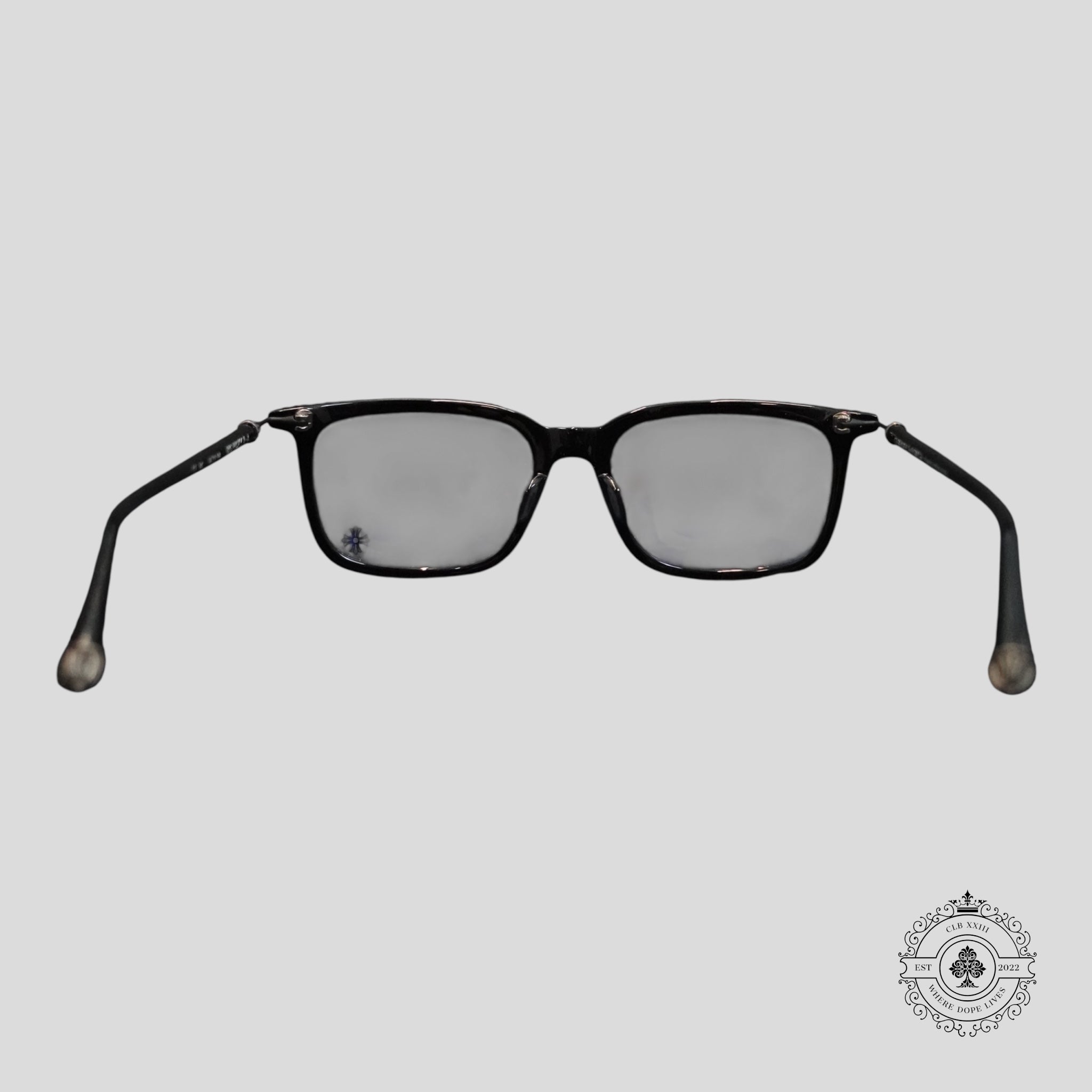 Chrome Hearts Lunettes Big Ricky II-A en Noir/Argent