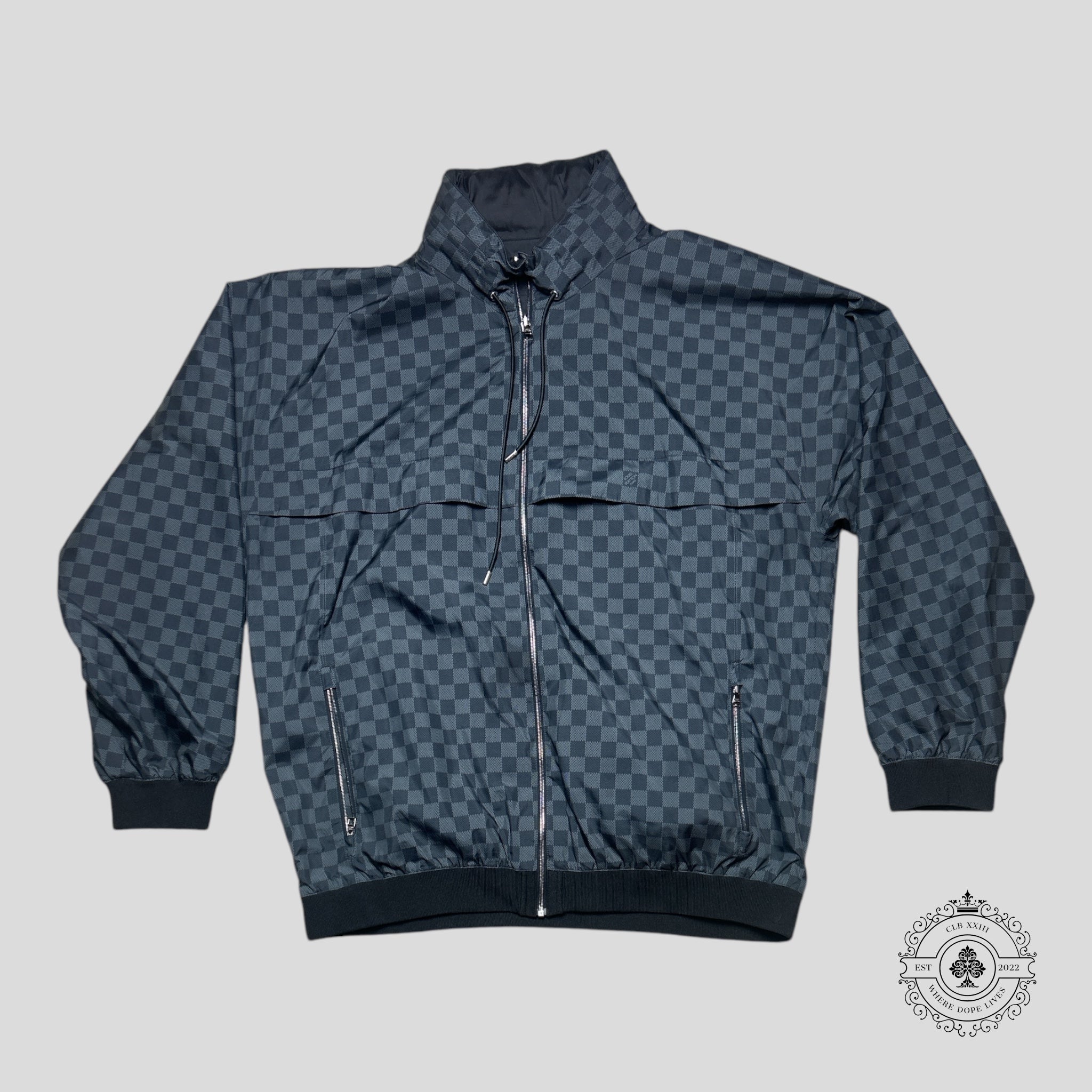 Coupe-vent damier réversible Louis Vuitton noir