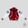 Blouson universitaire Amiri League of Champions Tiger Patch rouge/blanc