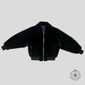 Blouson bomber Louis Vuitton Monogram en vison noir
