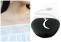Collier Breloque Croissant de Lune - Bijoux en Argent Sterling