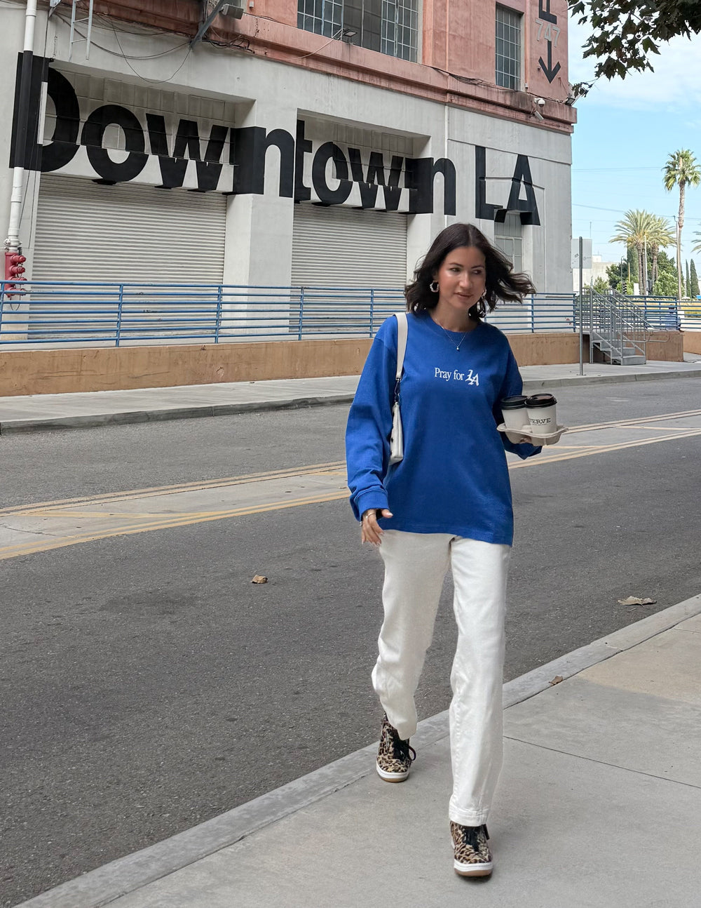 T-shirt épais "Priez pour Los Angeles"