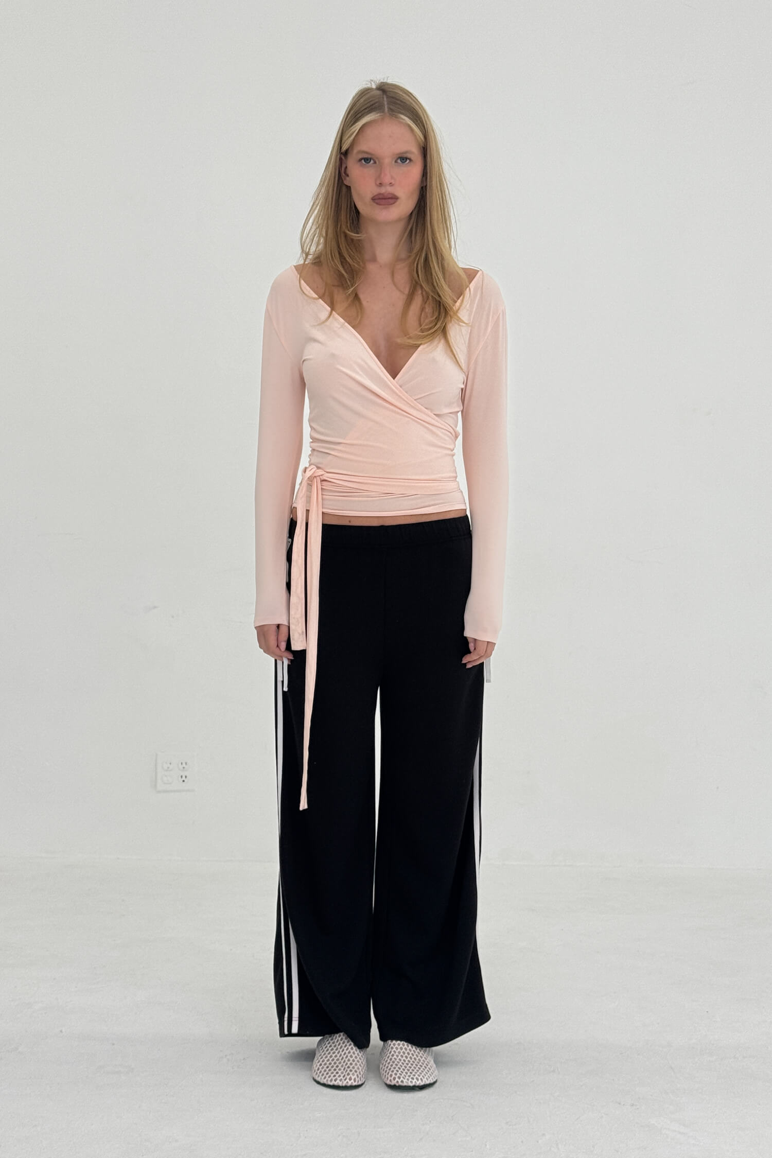 Pantalon de jogging en molleton avec nœud
