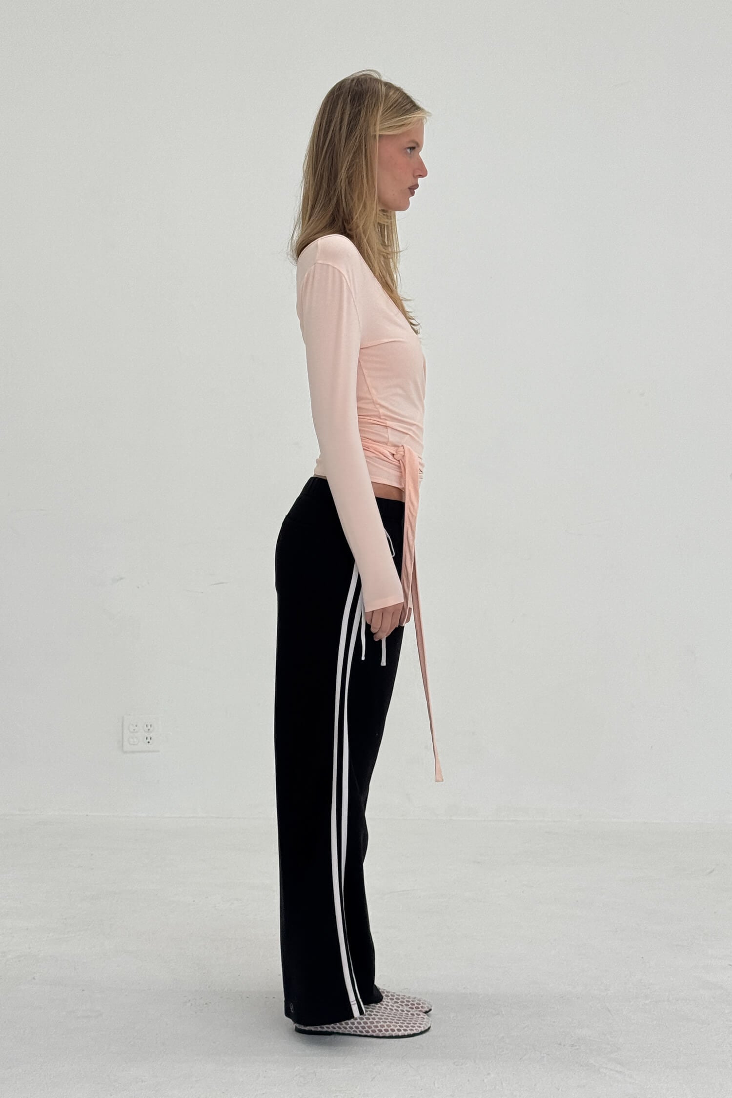 Pantalon de jogging en molleton avec nœud