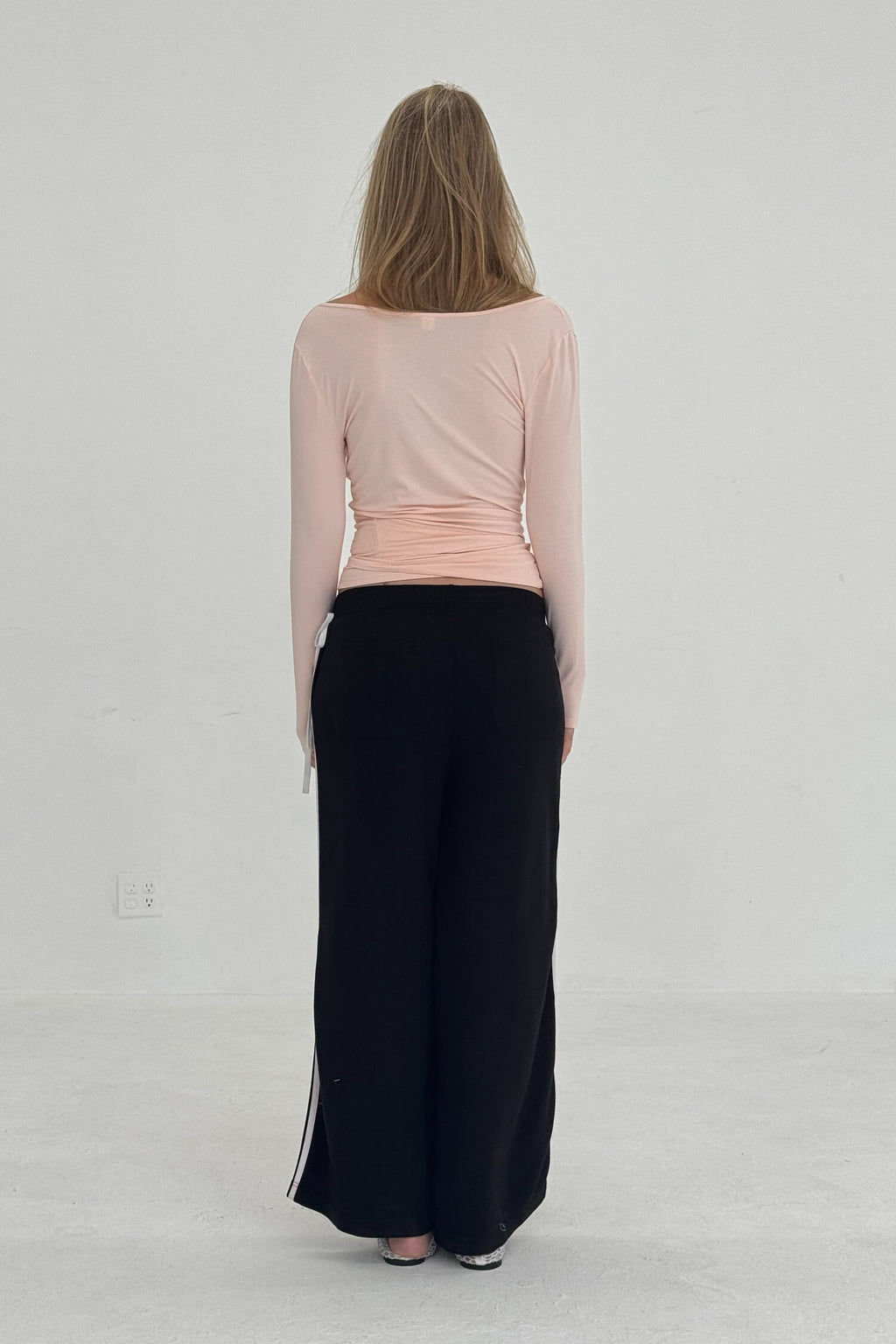 Pantalon de jogging en molleton avec nœud