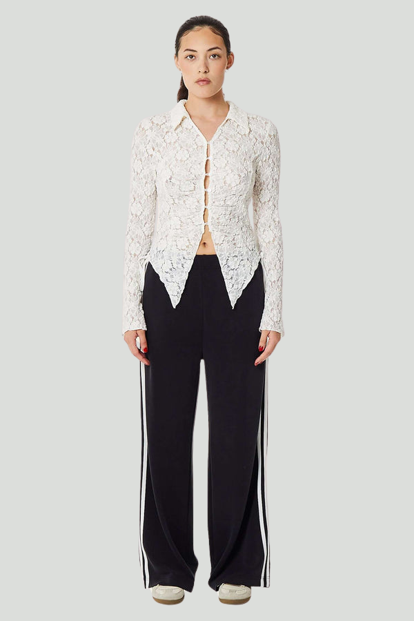 Pantalon de jogging en molleton avec nœud