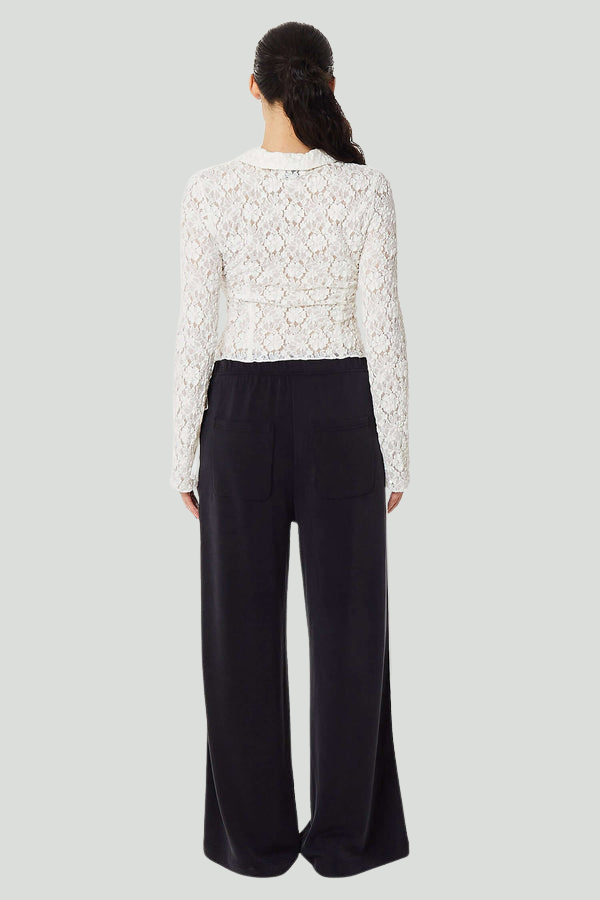 Pantalon de jogging en molleton avec nœud