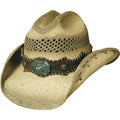 Chapeau de cowboy en paille malléable Bullhide Ride Em