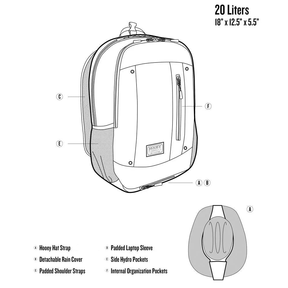 Sac à dos HOOey motif « Rockstar » Rodéo (Crème/Noir)