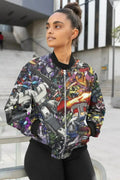 Veste aviateur femme Adventure Abstrait