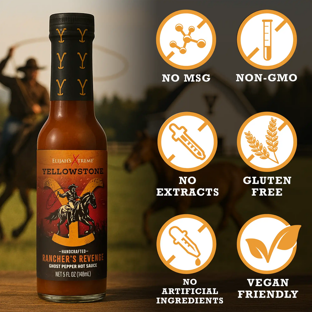 Pack découverte de 4 sauces piquantes Yellowstone
