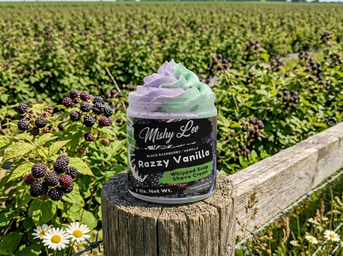 Savon fouetté et crème à raser Razzy Vanilla