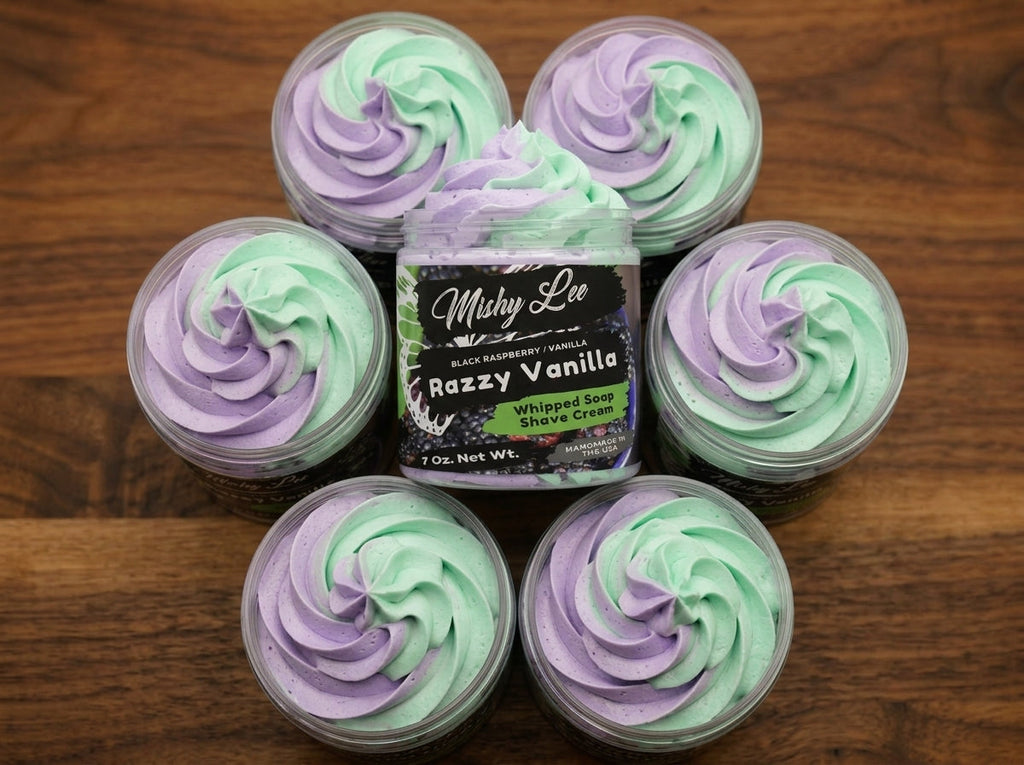 Savon fouetté et crème à raser Razzy Vanilla