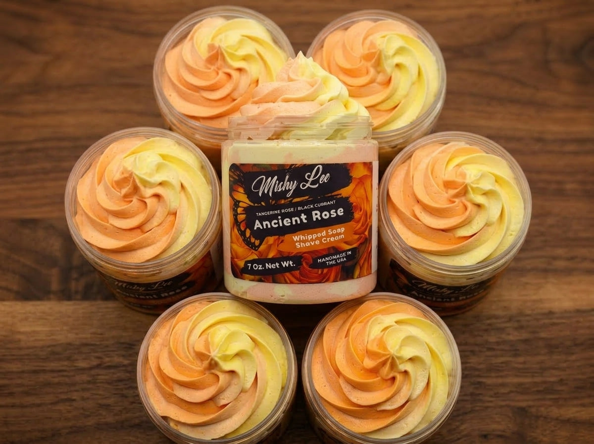Crème fouettée et crème à raser Ancienne Rose