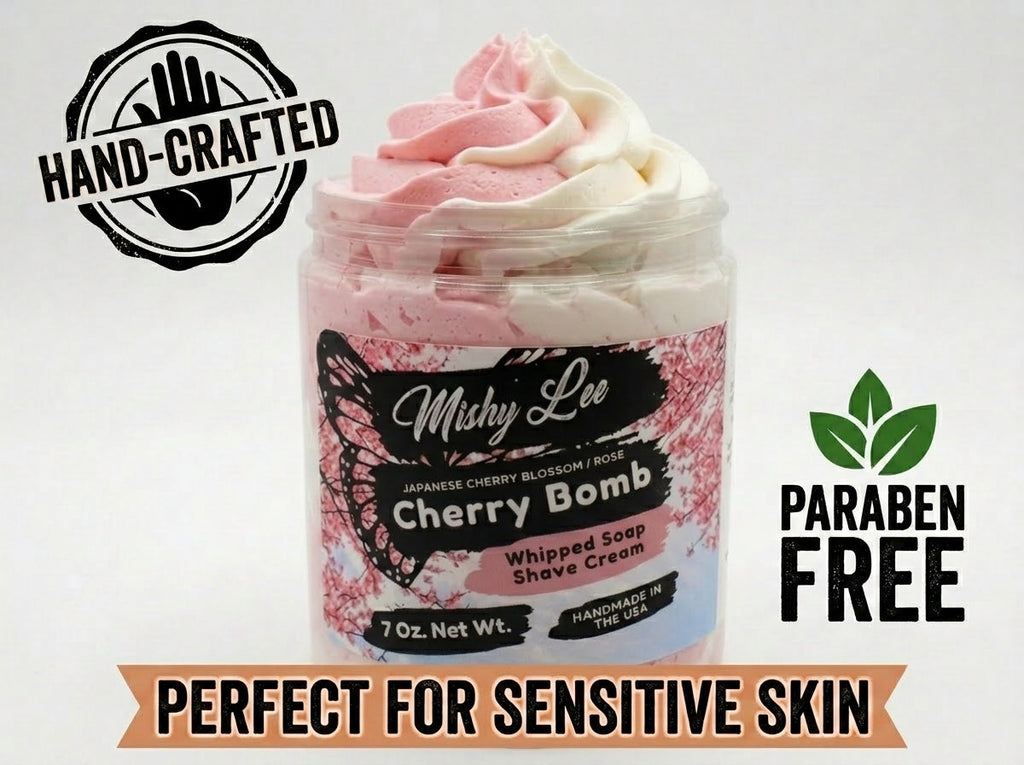 Crème fouettée et crème à raser Cherry Bomb