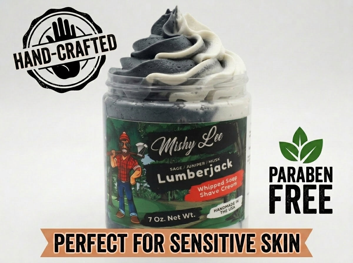 Crème fouettée à raser Lumberjack pour homme
