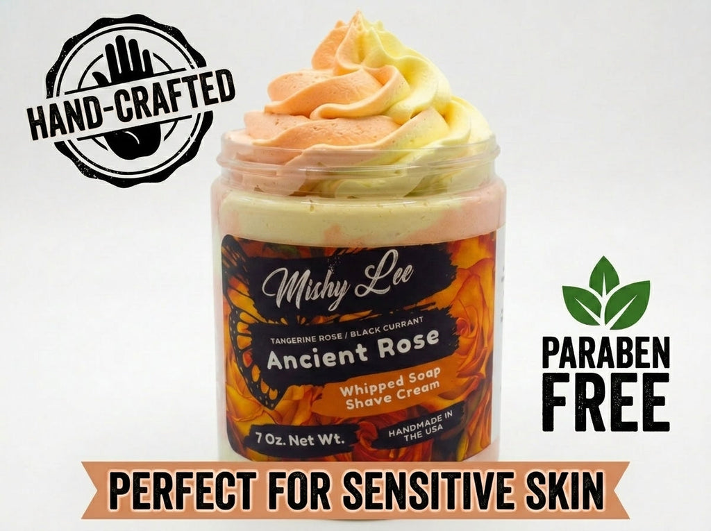 Crème fouettée et crème à raser Ancienne Rose