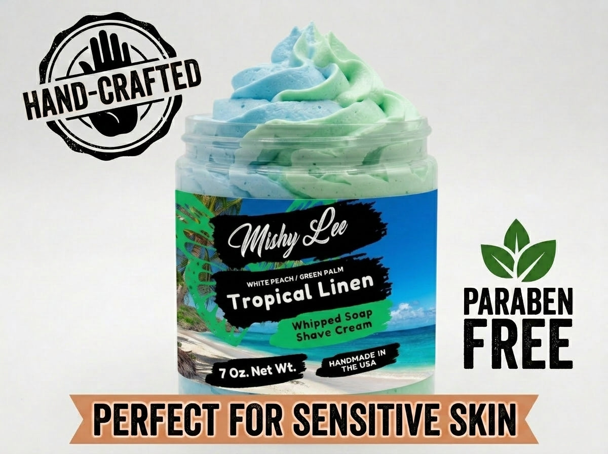 Crème fouettée Tropical Lin nettoyante et à raser