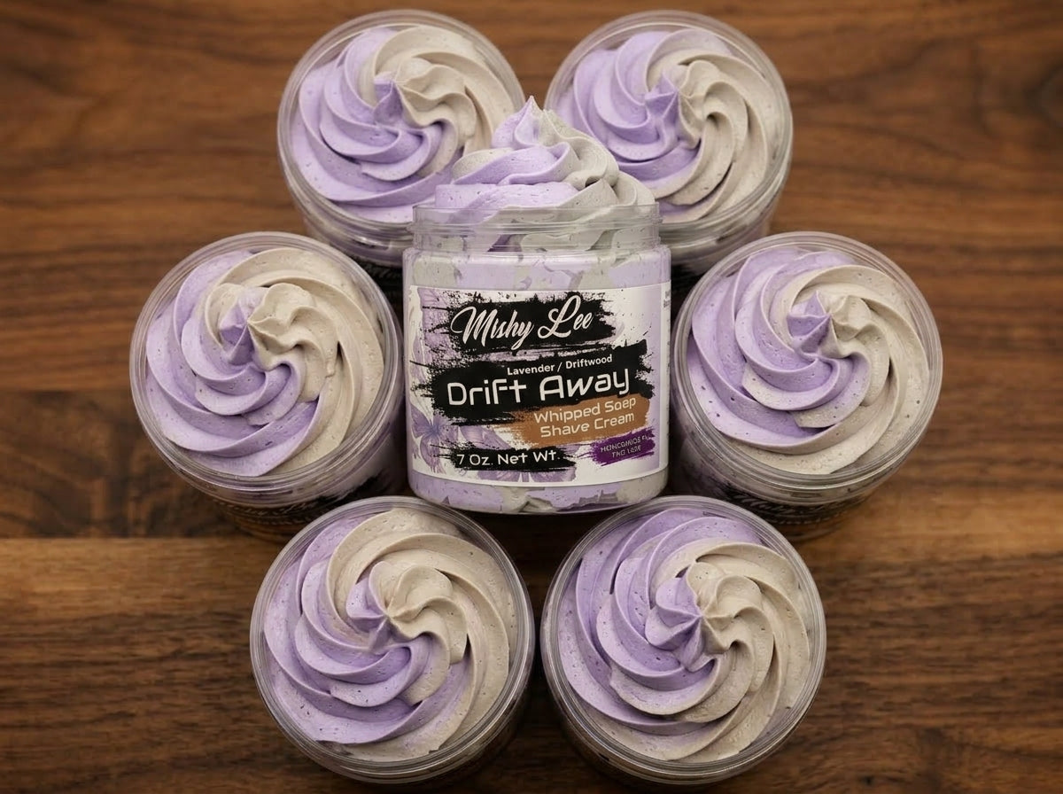 Crème fouettée et crème de rasage Drift Away