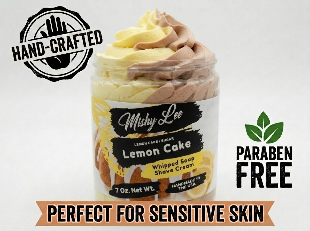 Savon Fouetté et Crème de Rasage Gâteau au Citron