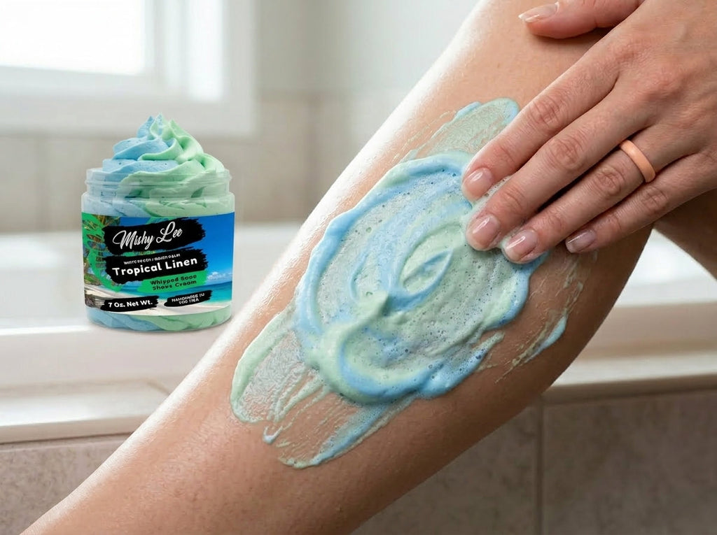 Crème fouettée Tropical Lin nettoyante et à raser