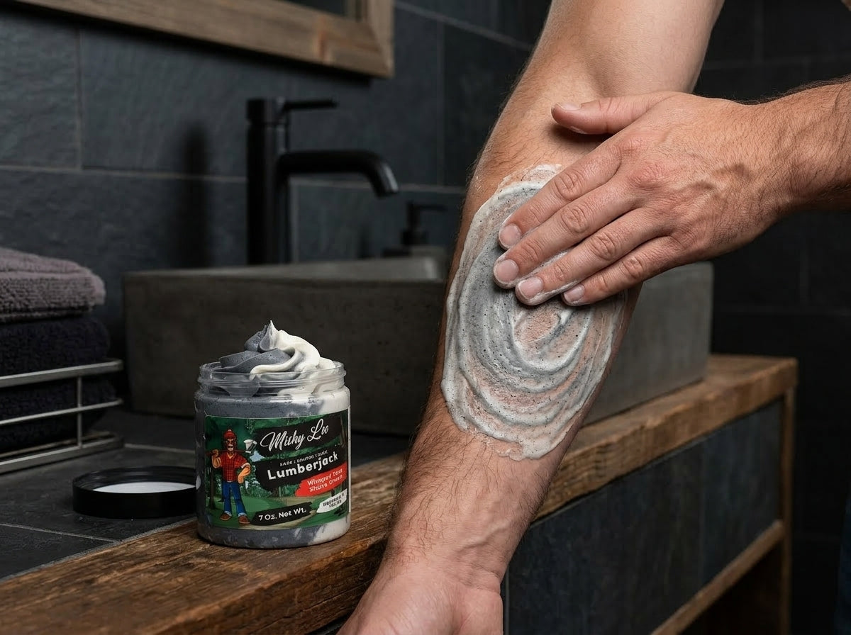 Crème fouettée à raser Lumberjack pour homme