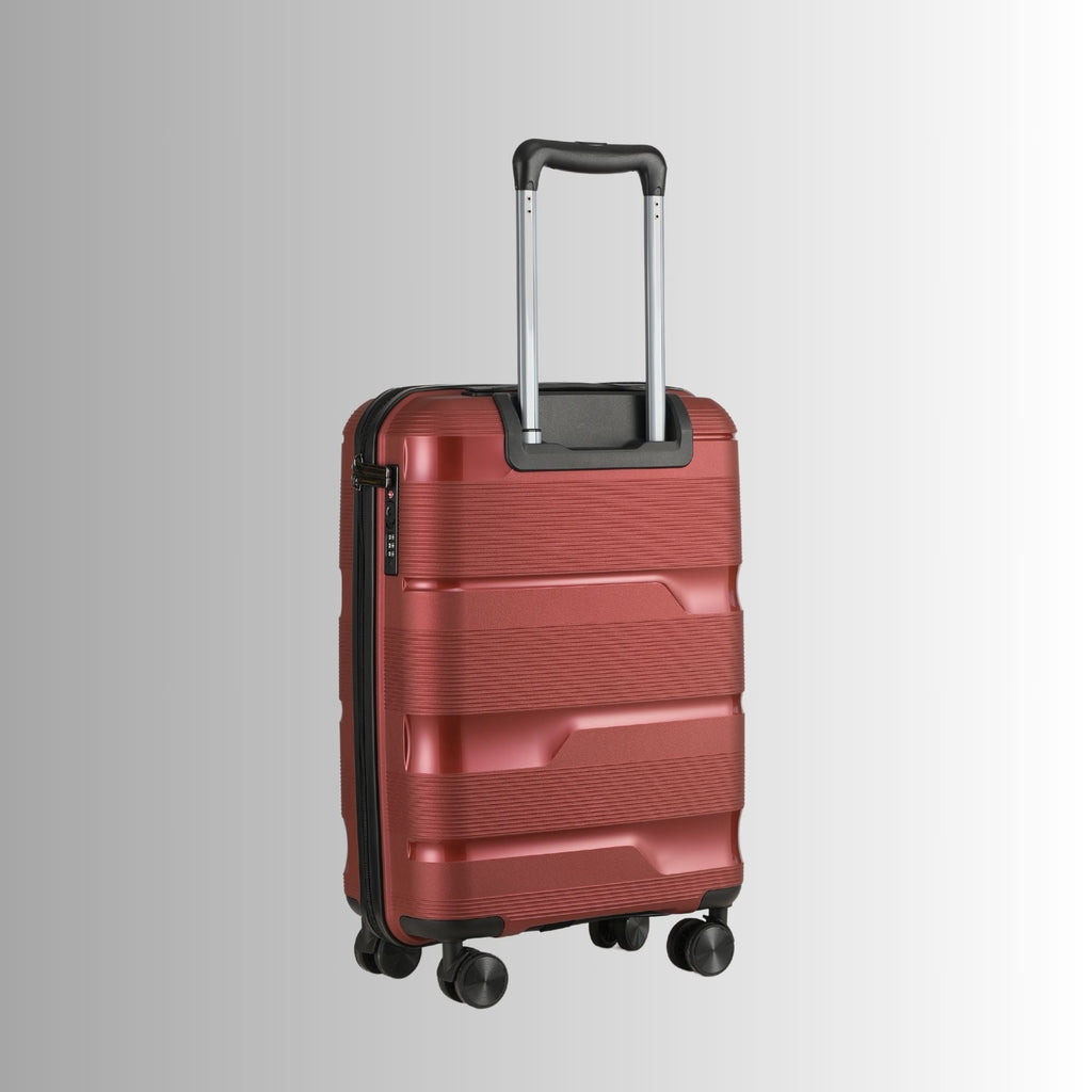 Ensemble de valises rigides à roulettes rouges (28 po, 24 po et 20 po)