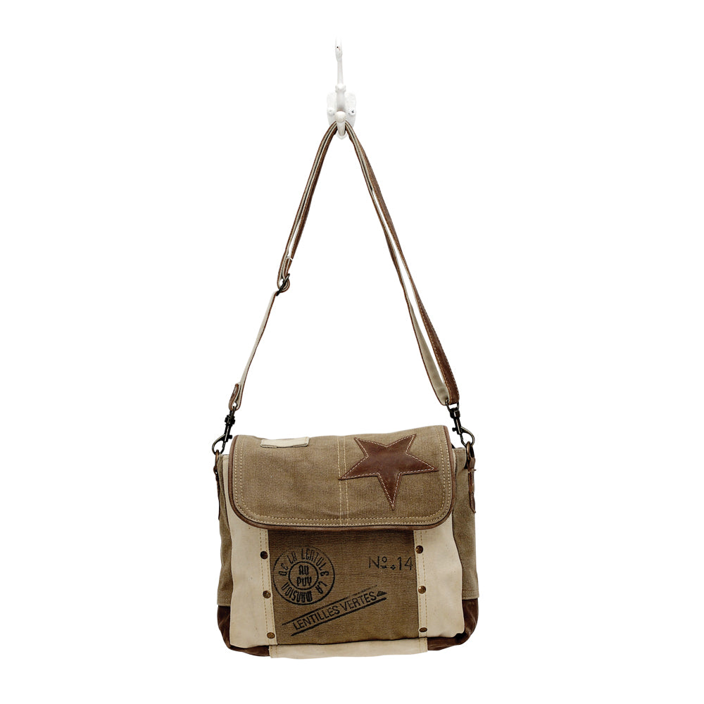 Leather Star Shoulder Bag