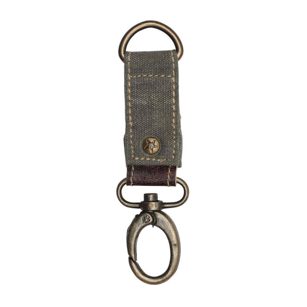 Porte-clés vert sauge