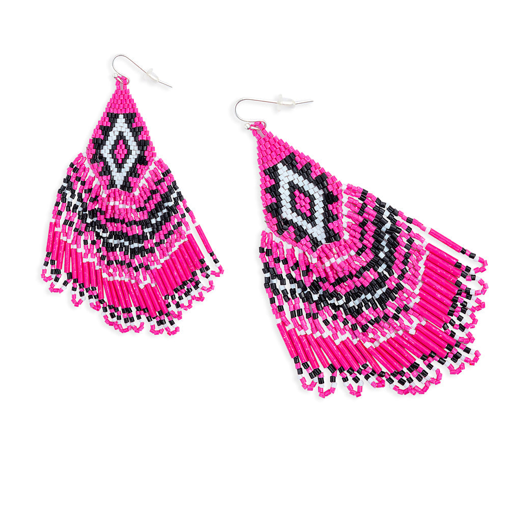 Boucles d'oreilles Streaming Light couleur Magenta