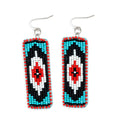Boucles d'oreilles perlées Love Thee Only en ébène et rouge