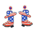 Boucles d'oreilles perlées Texas Spirit