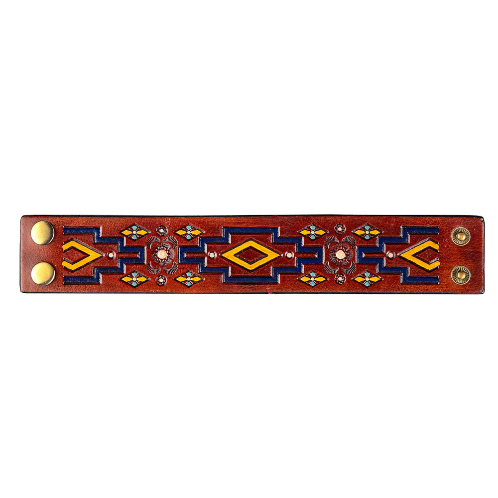 Bracelet Bijuo en cuir véritable ciselé à la main