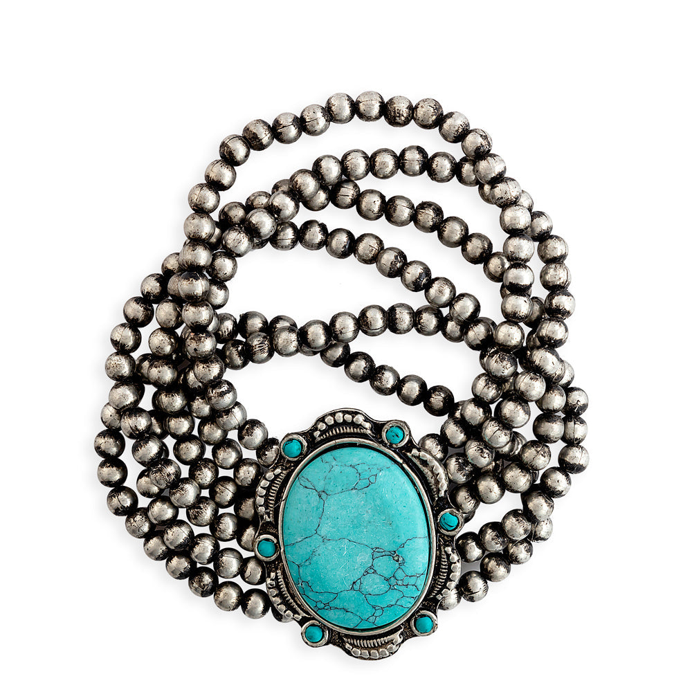 Bracelet en perles de pierre Oracle