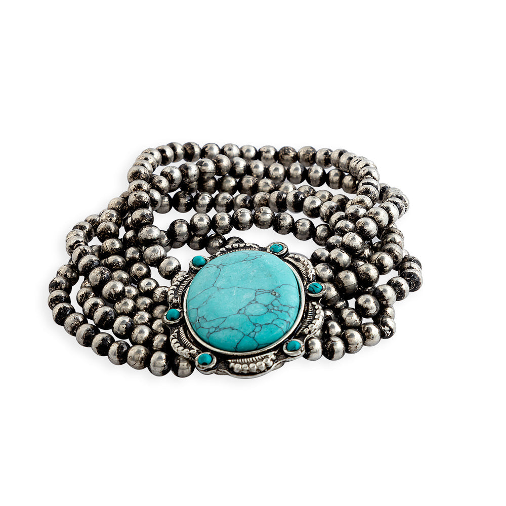 Bracelet en perles de pierre Oracle