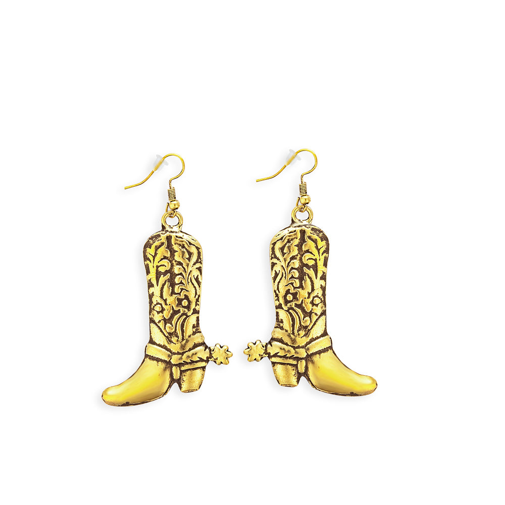 Boucles d'oreilles éperon dorées