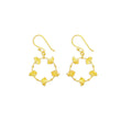 Boucles d'oreilles Cœur dansant en or