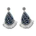 Boucles d'oreilles perlées Hommage Art déco