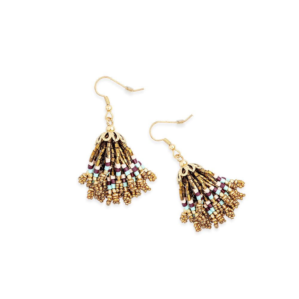Jupes espagnoles Boucles d'oreilles perlées