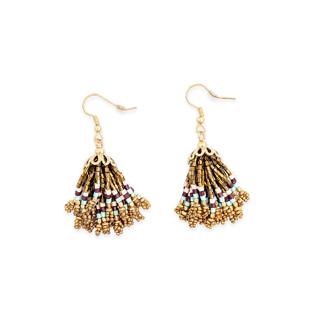 Jupes espagnoles Boucles d'oreilles perlées