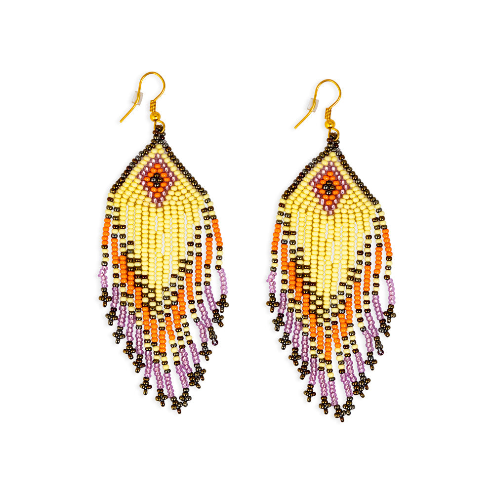 Boucles d'oreilles perlées « Éclat du désert »