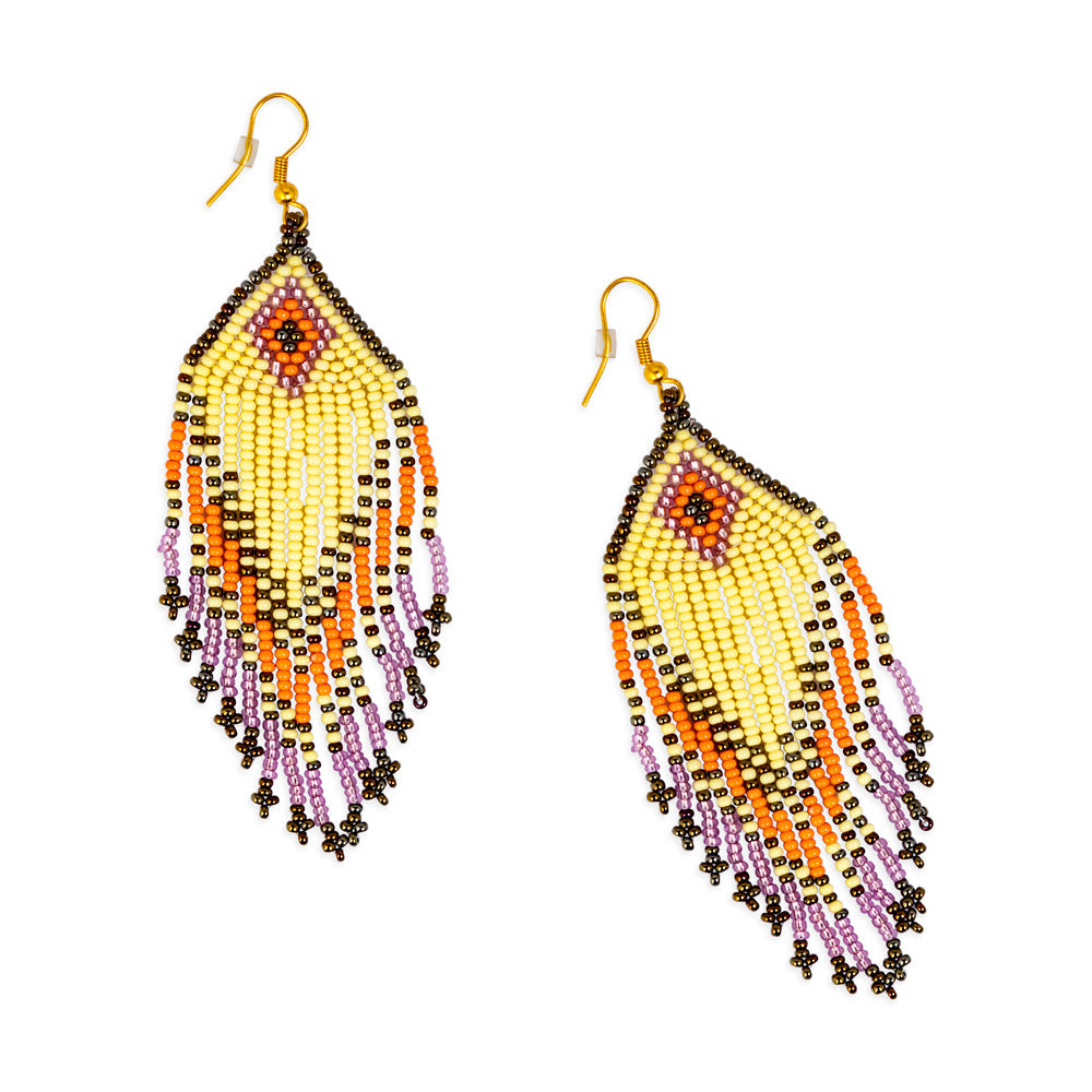Boucles d'oreilles perlées « Éclat du désert »