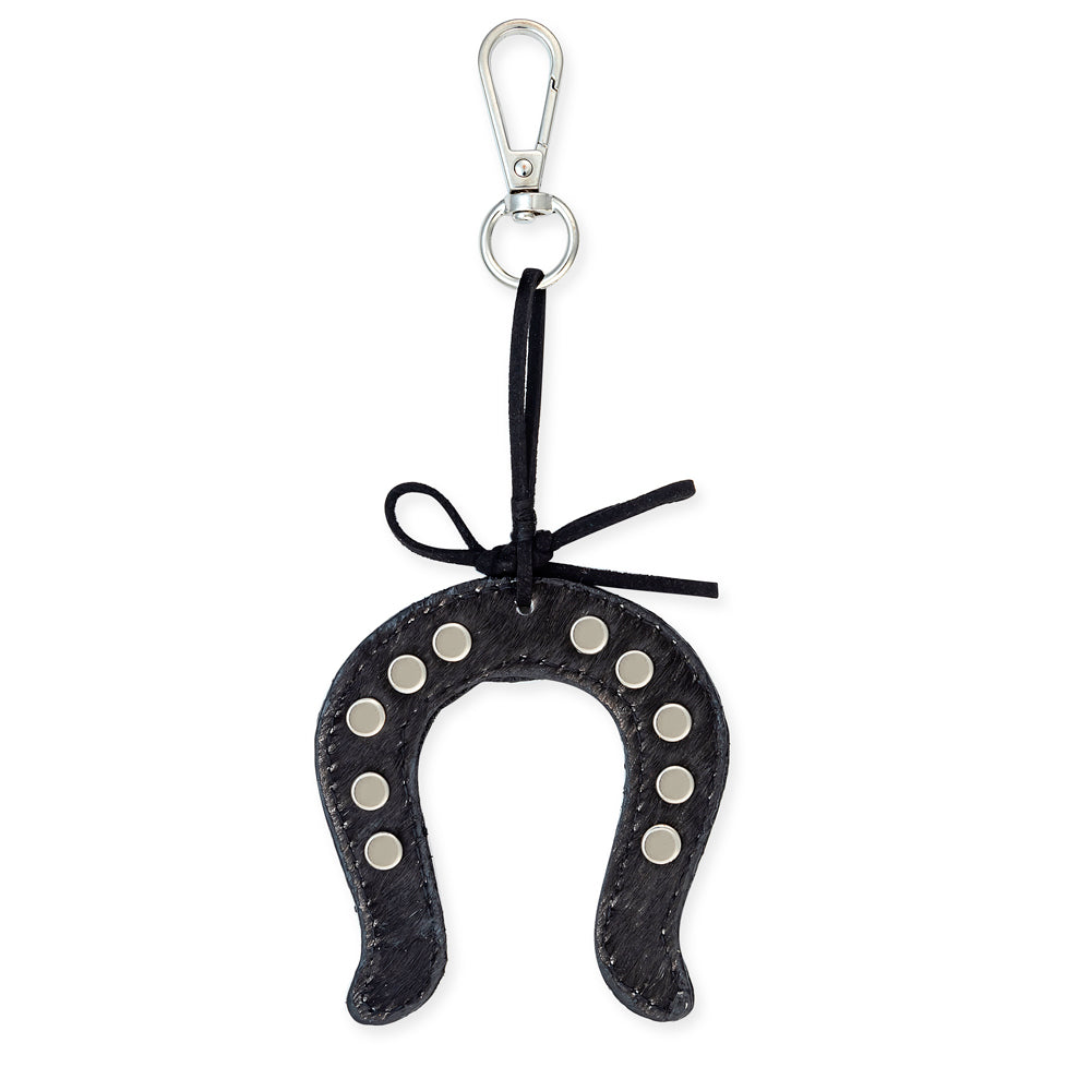 Porte-bonheur fer à cheval noir
