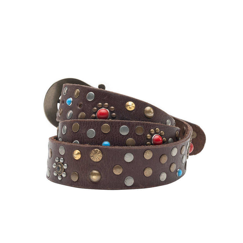 Ceinture Constellation en cuir pour femme