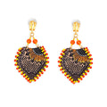 Boucles d'oreilles pendentifs Tournesol