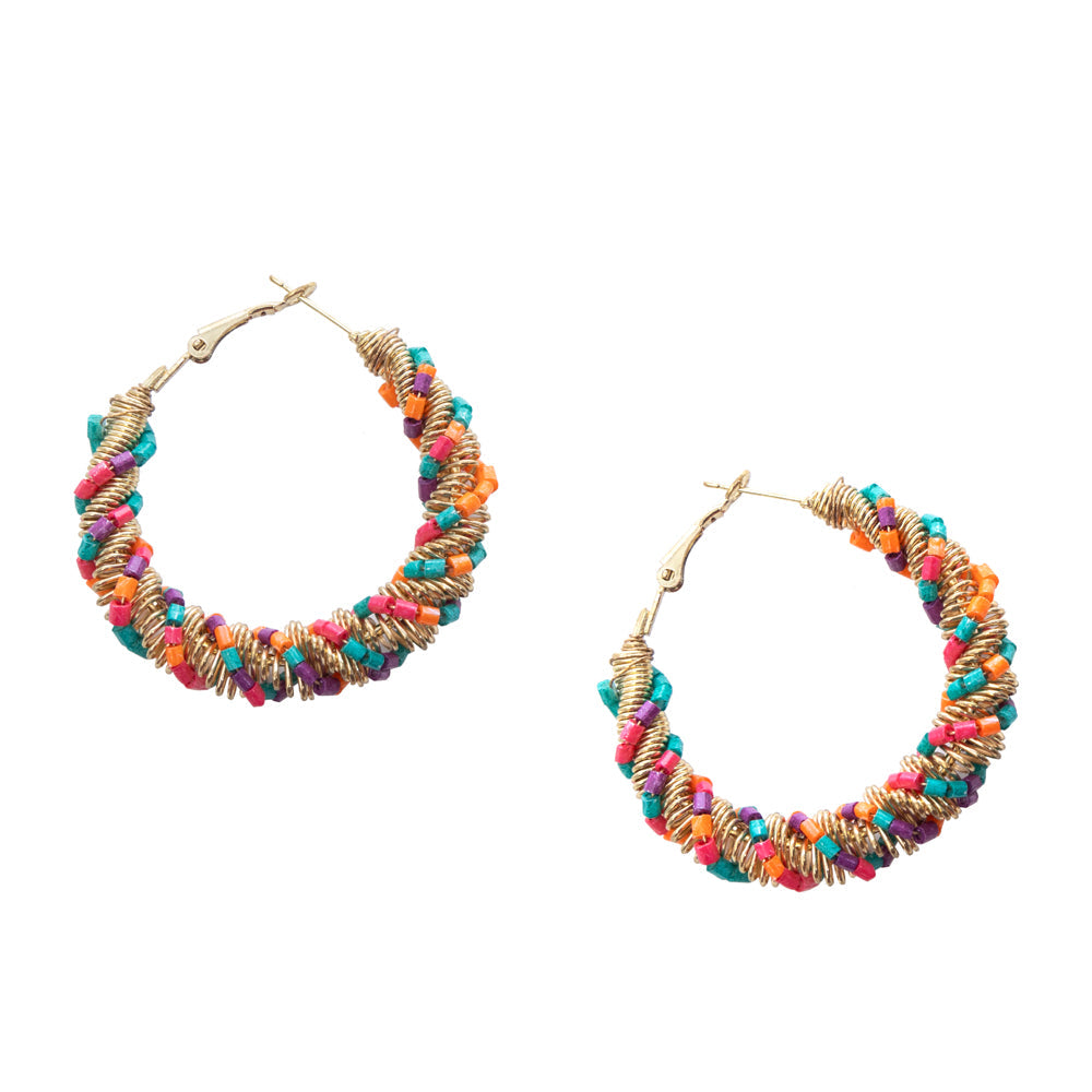 Boucles d'oreilles perles Colorform