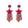 Boucles d'oreilles perlées « Tu es mon étoile »