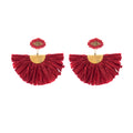 Boucles d'oreilles Dalila écarlate