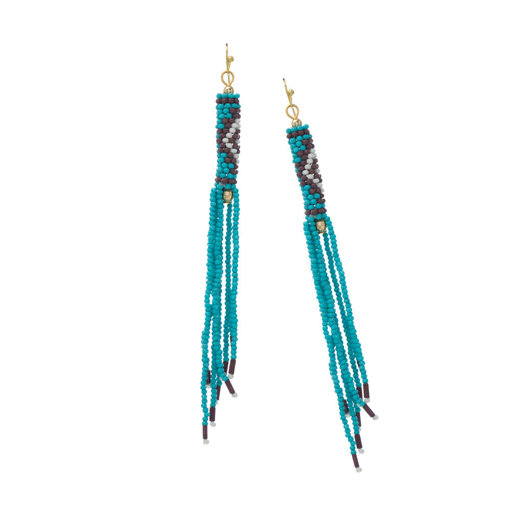 Boucles d'oreilles Tamika perlées